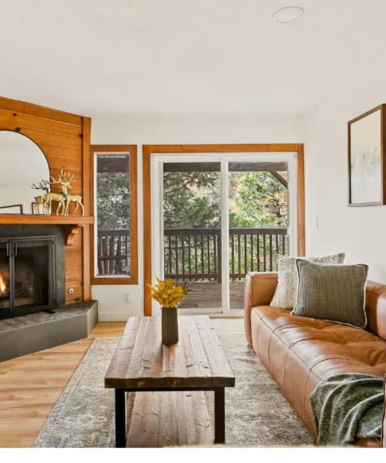 Minimalist Airbnb interior design featuring clean lines, simple furniture, and neutral tones to create a modern, clutter-free space for guests.